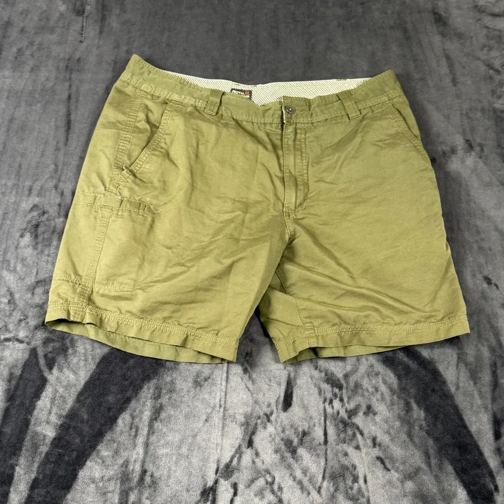 Royal Robbins Shorts Mens 38 Green Hiking Outdoor Cargo Utility 8 Inch Inseam